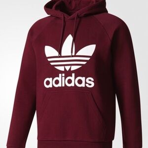 ADIDAS hoodie dark burgundy..women’s small